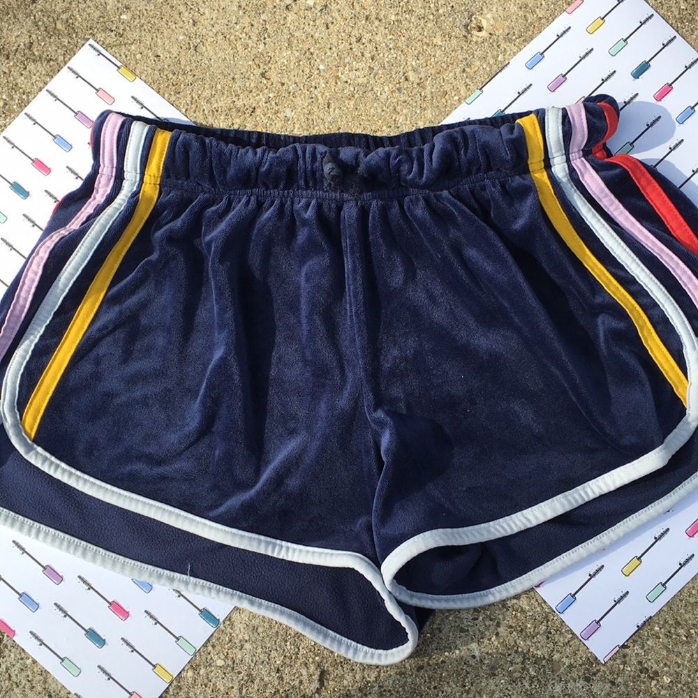 Velvet Dark blue booty shorts